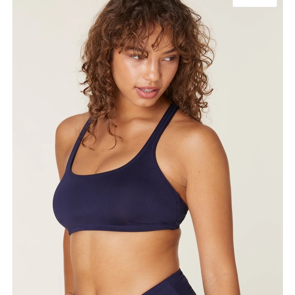 ANDIE SWIM The Marina Bikini Top Large in Navy NWT 112 - Picture 2 of 8